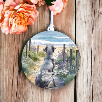 Personalised Weimaraner Dog Beach Walk Collection, 4 of 8