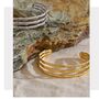 Paris D'or Gold Ombré Slide Gala Curve Rim Gift Bangle, thumbnail 2 of 4