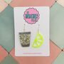 Tequila And Lime Resin Glitter Earrings, thumbnail 1 of 4