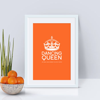 Personalised 'Dancing Queen' Print, 4 of 12