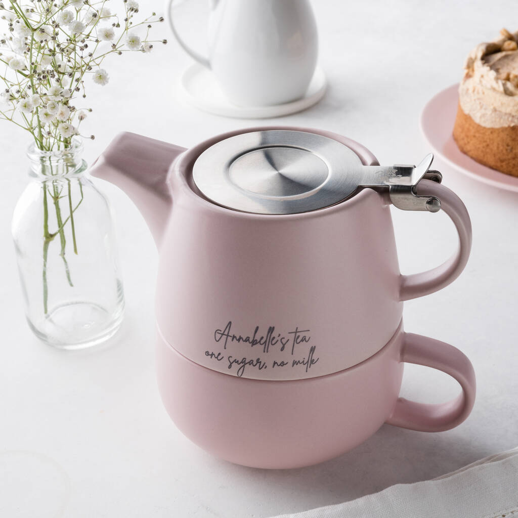 Personalised Teapot And Mug Set For Her By TwentySeven