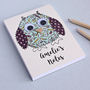 Personalised Owl Embroidered Notepad, thumbnail 3 of 5