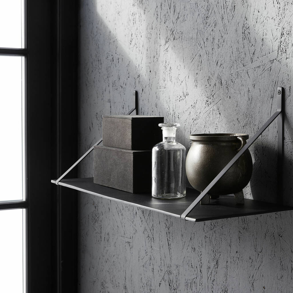 Aluminium Shelf With Iron Brackets By all things Brighton beautiful