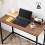 Computer Desk Workstation Industrial Style Metal Frame, thumbnail 9 of 12