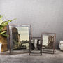 Recycled Metal And Glass Photo Frame Portrait 'Dwani', thumbnail 2 of 2