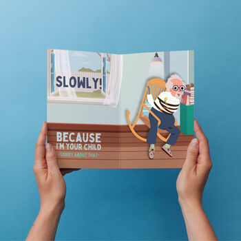 Dad You Rock, Slowly! Funny Sound And Shake Card For Fathers Day, 6 of 12