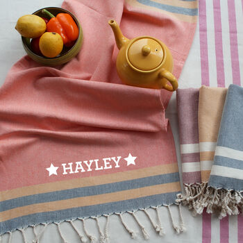 Personalised Cotton Tea Towel, Soft Cotton Tablecloth, 7 of 10