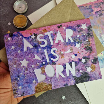 A Star Is Born Celestial Papercut Card, 3 of 6