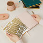 Undated Weekly Planner Blush Cloth, Luxury Diary, thumbnail 4 of 12
