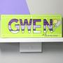 Personalised Ball Sports Name Canvas, thumbnail 3 of 12