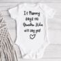 If Mummy Says No Auntie Will Say Yes Personalised Vest, thumbnail 7 of 7