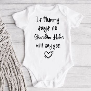If Mummy Says No Auntie Will Say Yes Personalised Vest, 7 of 7