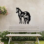 Metal Horse And Foal Wall Art For Equestrian Decor Gift, thumbnail 5 of 10