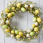 Spring Yellow And Green Easter Eggs Wreath, thumbnail 1 of 5