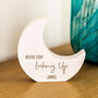 Personalised Never Stop Looking Up Moon New Baby Gift, thumbnail 3 of 5