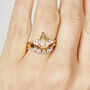 One Of A Kind Two.10ct Pear Shape Yellow Sapphire Engagement Ring, thumbnail 2 of 5