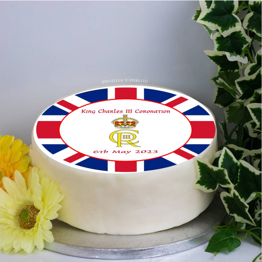 King Charles Iii Coronation Icing Sheet 002 By Sprinkles and Toppers