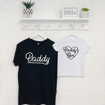 Daddy And Daddy's Girl Matching T Shirts, 4 of 6