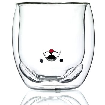 Cute Dog Double Walled Drinking Glass, 3 of 7