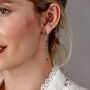 Cluster Drop Earrings, thumbnail 3 of 4