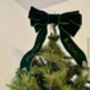 Velvet Christmas Bow Personalised, thumbnail 8 of 8