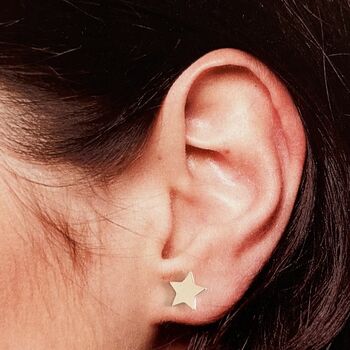 Star Mum Silver Stud Earrings, 5 of 5