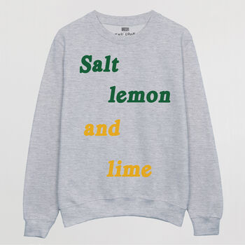 Salt Lemon And Lime Women’s Slogan Sweatshirt, 3 of 4