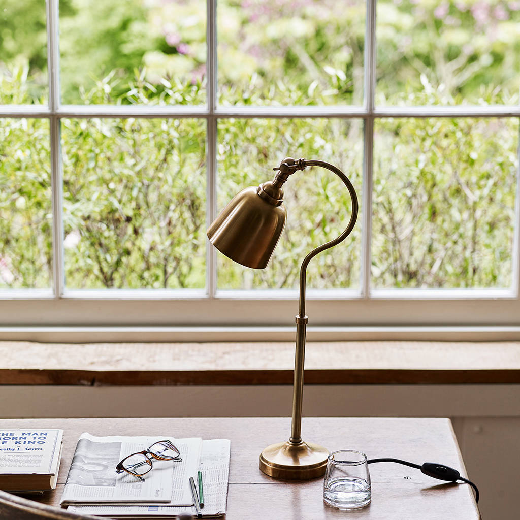 Hester Table Lamp By Rowen Wren, Hester Wire Base Copper Table Lamp