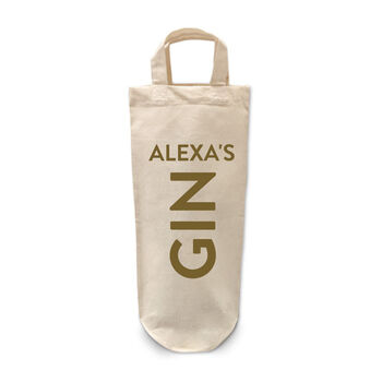 Personalised Gin Bottle Gift Bag, 5 of 5