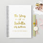 Personalised New Baby 'Story' Memory Book, thumbnail 1 of 10
