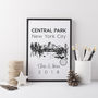 Central Park Illustrated Art Print, thumbnail 2 of 6