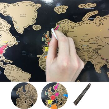Scratch Off World Map Travel Gifts, 6 of 12