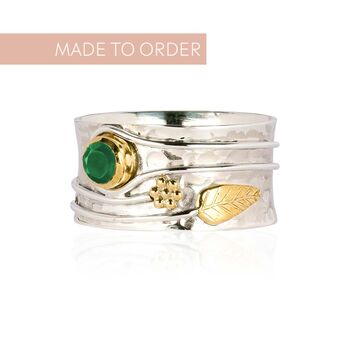 Personalised Secret Garden Sterling Silver Gemstone Ring, 6 of 12