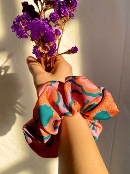 Zesty Print Hair Scrunchie, 3 of 3