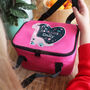 Personalised Pink Dinosaur Lunch Bag For Kids, thumbnail 1 of 2