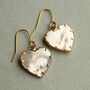Pearl Heart Earrings, thumbnail 1 of 8