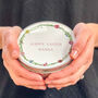 Personalised Floral Wreath Easter Eggs Round Tin, thumbnail 2 of 2