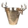 Brass Reindeer Champagne And Wine Cooler, thumbnail 1 of 2