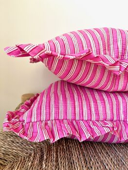 Quilted Indian Block Print Cushion, 4 of 4