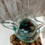 Melted Glass Jug On Driftwood Handcrafted Glass Vase, thumbnail 9 of 9