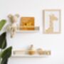 White Nursery Shelf With Rail, Nursery Decor, thumbnail 1 of 11