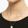 9ct Yellow Gold Facett Initial Necklace, thumbnail 4 of 10