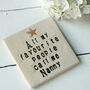 All My Favourite People Call Me Nanny Ceramic Coaster, thumbnail 1 of 5