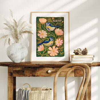 Bluetit Bird Art Print, 3 of 8