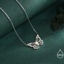 Delicate Cut Out Butterfly Pendant Necklace In Sterling Silver, thumbnail 2 of 12