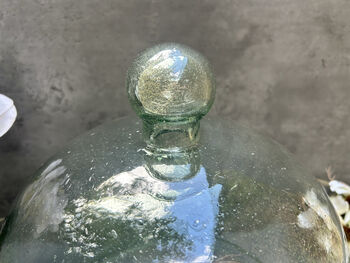 Huge 30cm Recycled Glass Cloche Dome Bell Jar, 7 of 8