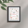 Personalised On The Day You Were Born Woodland Framed Print, thumbnail 3 of 10