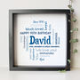 Personalised 90th Birthday Word Art Gift For Him, thumbnail 1 of 9