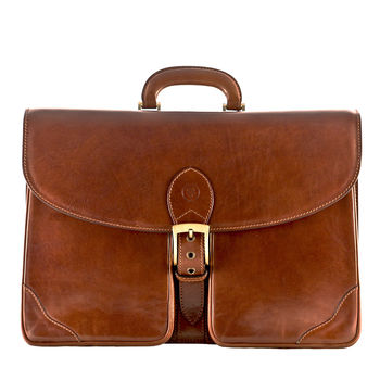 Mens Luxury Leather Briefcase.'Tomacelli', 2 of 12