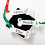 Personalised Dog Bone Christmas Tree Decoration, thumbnail 1 of 9